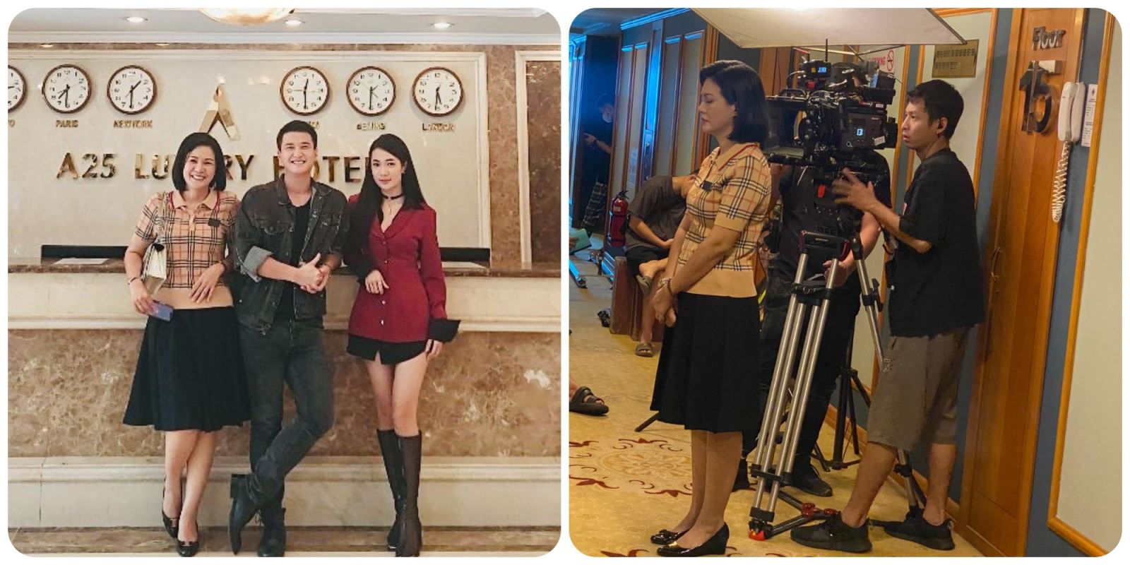 a25-luxury-hotel-684-minh-khai-gap-go-dien-vien-hoang-xuan-va-huynh-anh-tai-boi-canh-phim-truyen-hinh-gio-vang