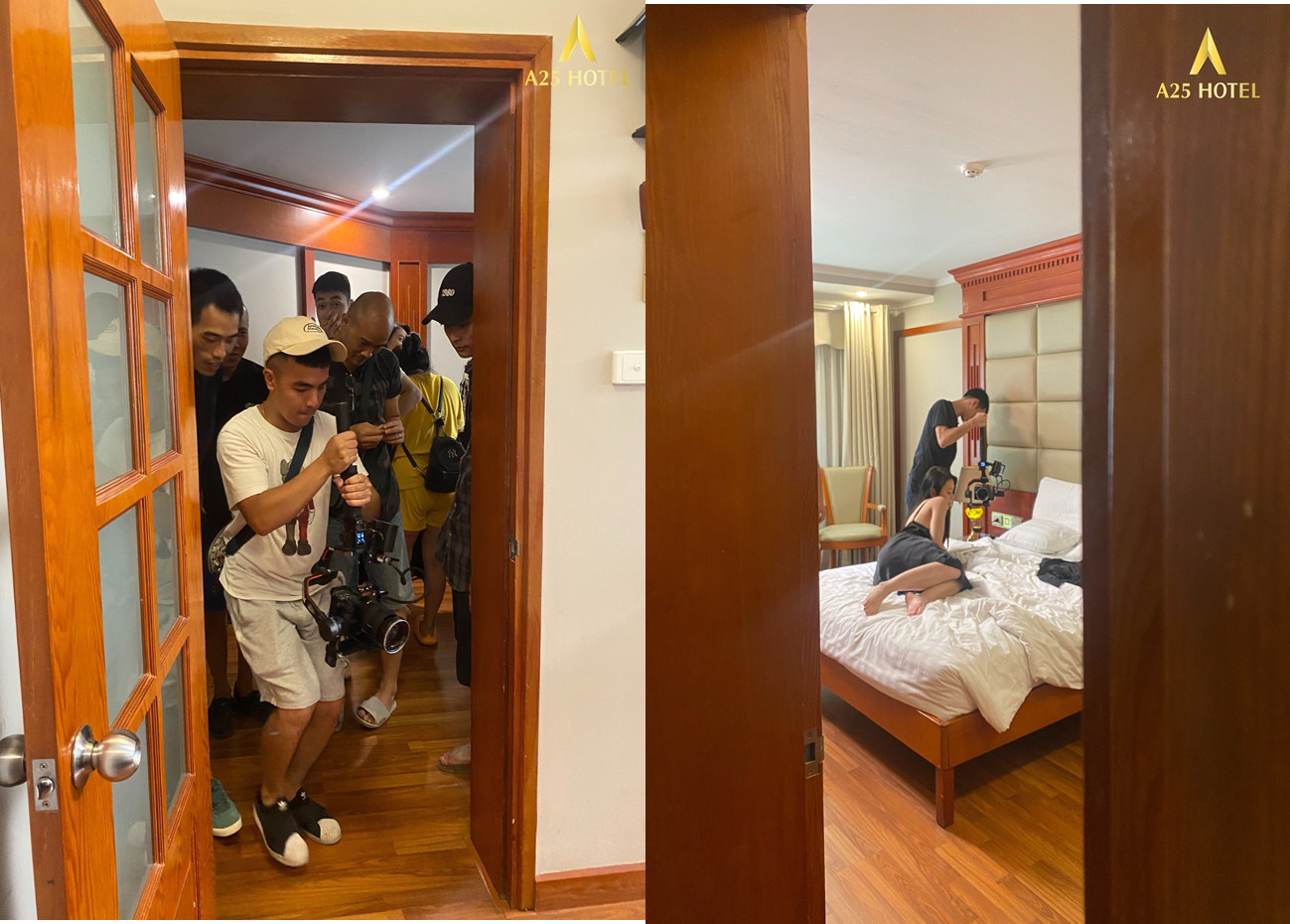 bat-mi-nhung-canh-quay-kich-tinh-cua-doan-lam-phim-“-phia-sau-su-that”-tai-a25-hotel-23-quan-thanh